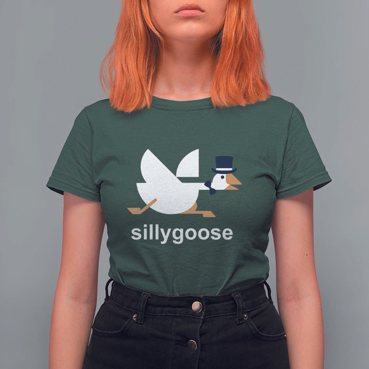 Funny Goose T Shirt For Women Cute Silly Goose Meme Aesthetic Trendy - Wonder Print Shop