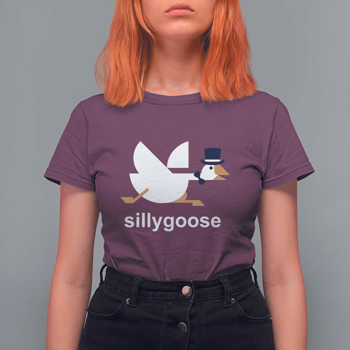 Funny Goose T Shirt For Women Cute Silly Goose Meme Aesthetic Trendy - Wonder Print Shop