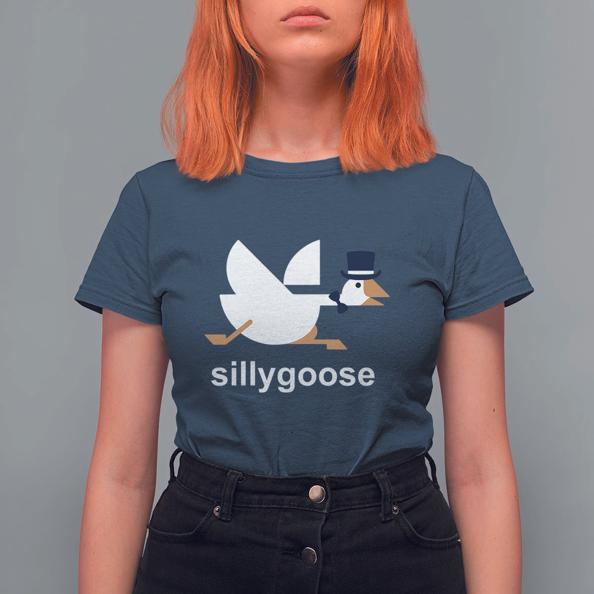 Funny Goose T Shirt For Women Cute Silly Goose Meme Aesthetic Trendy - Wonder Print Shop