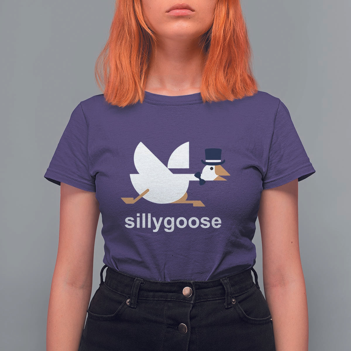 Funny Goose T Shirt For Women Cute Silly Goose Meme Aesthetic Trendy - Wonder Print Shop
