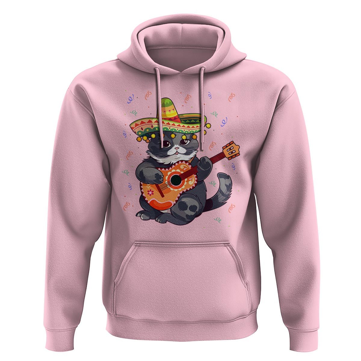 Cinco De Mayo Cat Hoodie Playing Huichoi Cute Sombrero Hat - Wonder Print Shop