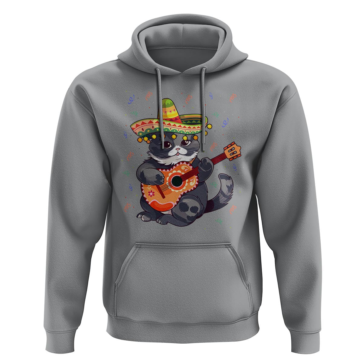 Cinco De Mayo Cat Hoodie Playing Huichoi Cute Sombrero Hat - Wonder Print Shop