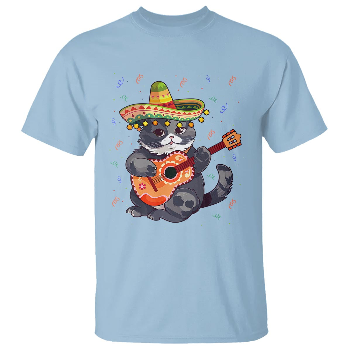 Cinco De Mayo Cat T Shirt Playing Huichoi Cute Sombrero Hat - Wonder Print Shop