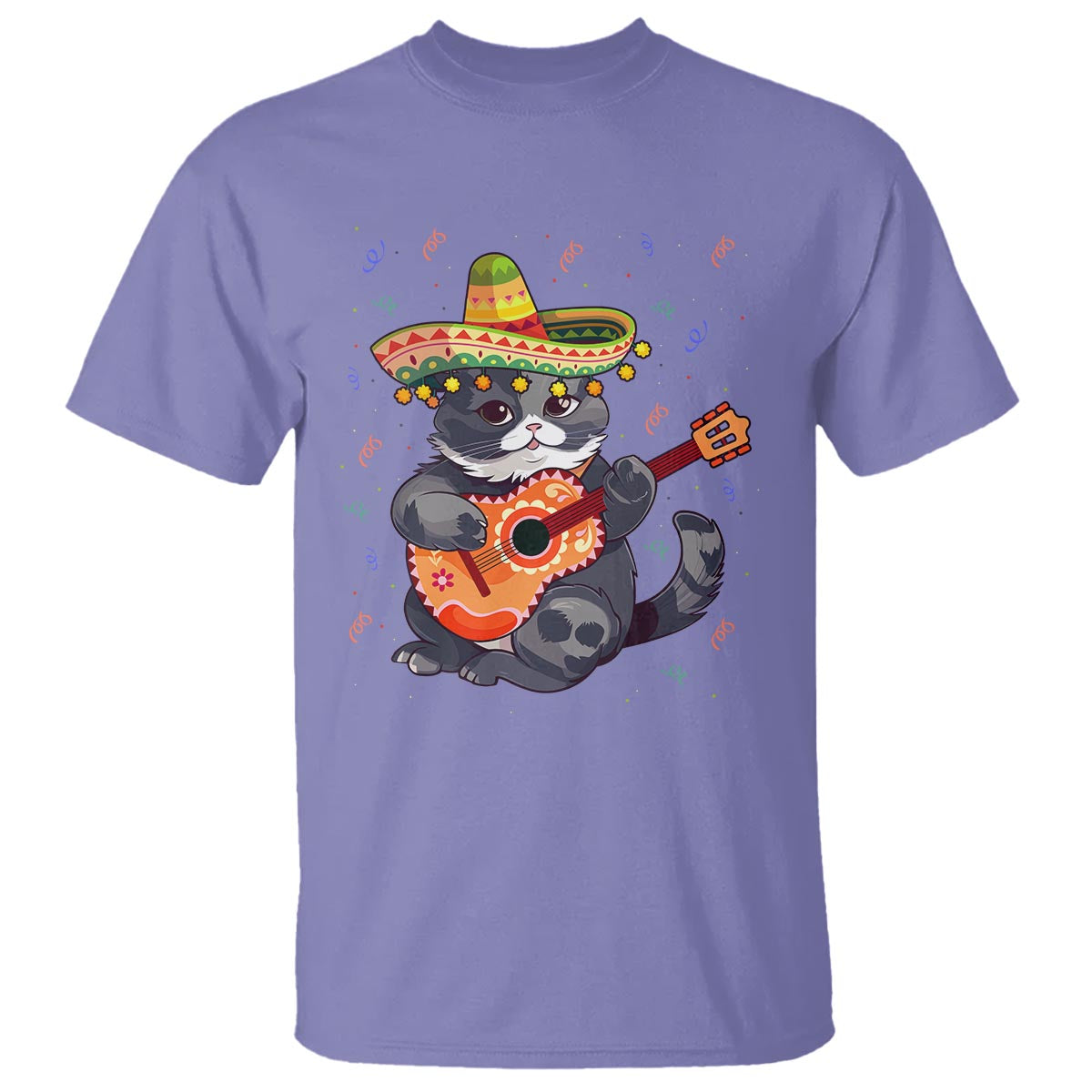 Cinco De Mayo Cat T Shirt Playing Huichoi Cute Sombrero Hat - Wonder Print Shop