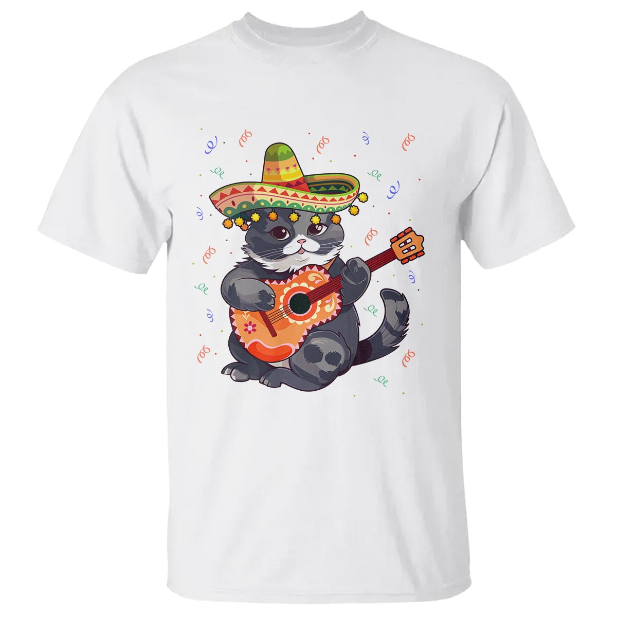 Cinco De Mayo Cat T Shirt Playing Huichoi Cute Sombrero Hat - Wonder Print Shop