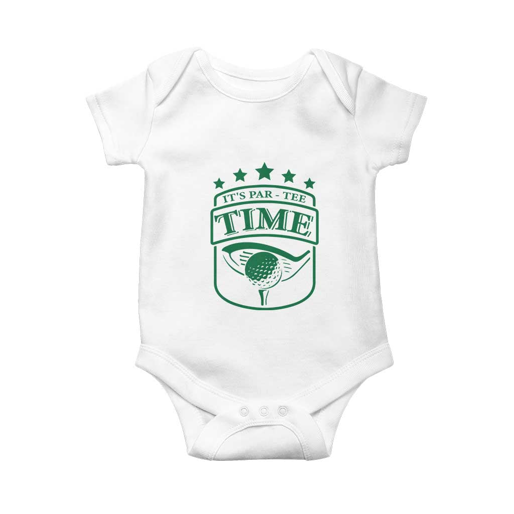 Funny Golf Lover Baby Onesie Let's Par - Tee Golfing Pun - Wonder Print Shop