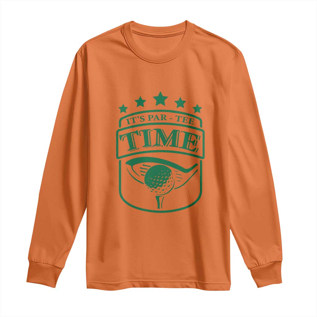 Funny Golf Lover Long Sleeve Shirt Let's Par - Tee Golfing Pun - Wonder Print Shop