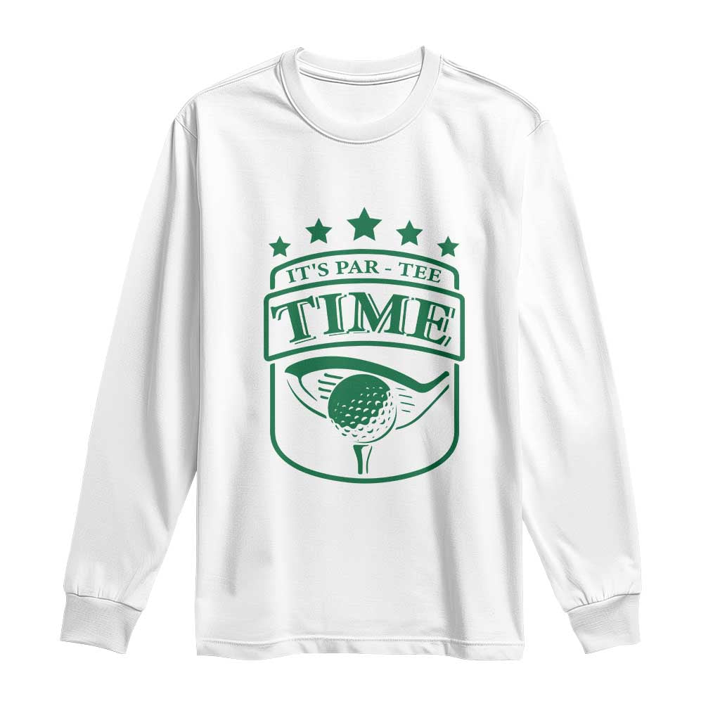 Funny Golf Lover Long Sleeve Shirt Let's Par - Tee Golfing Pun - Wonder Print Shop
