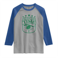 Funny Golf Lover Raglan Shirt Let's Par - Tee Golfing Pun - Wonder Print Shop