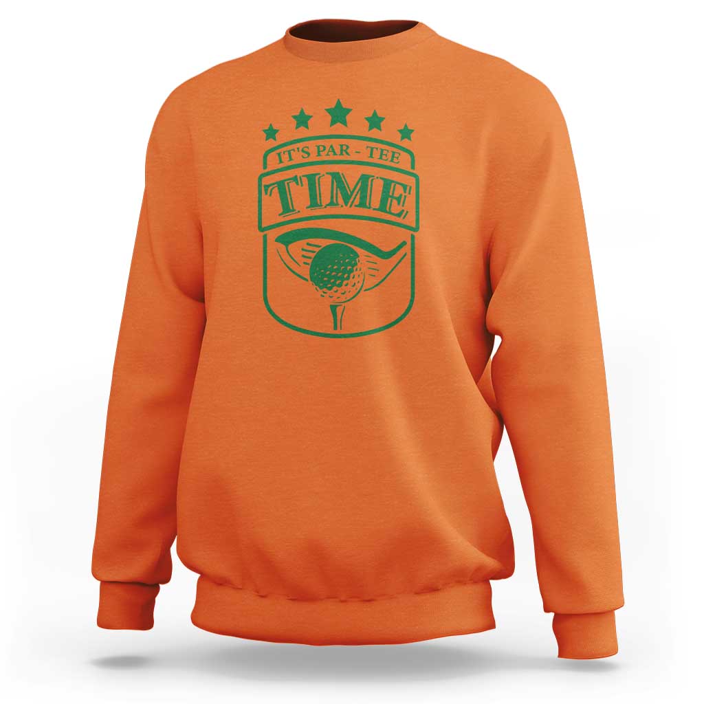 Funny Golf Lover Sweatshirt Let's Par - Tee Golfing Pun - Wonder Print Shop