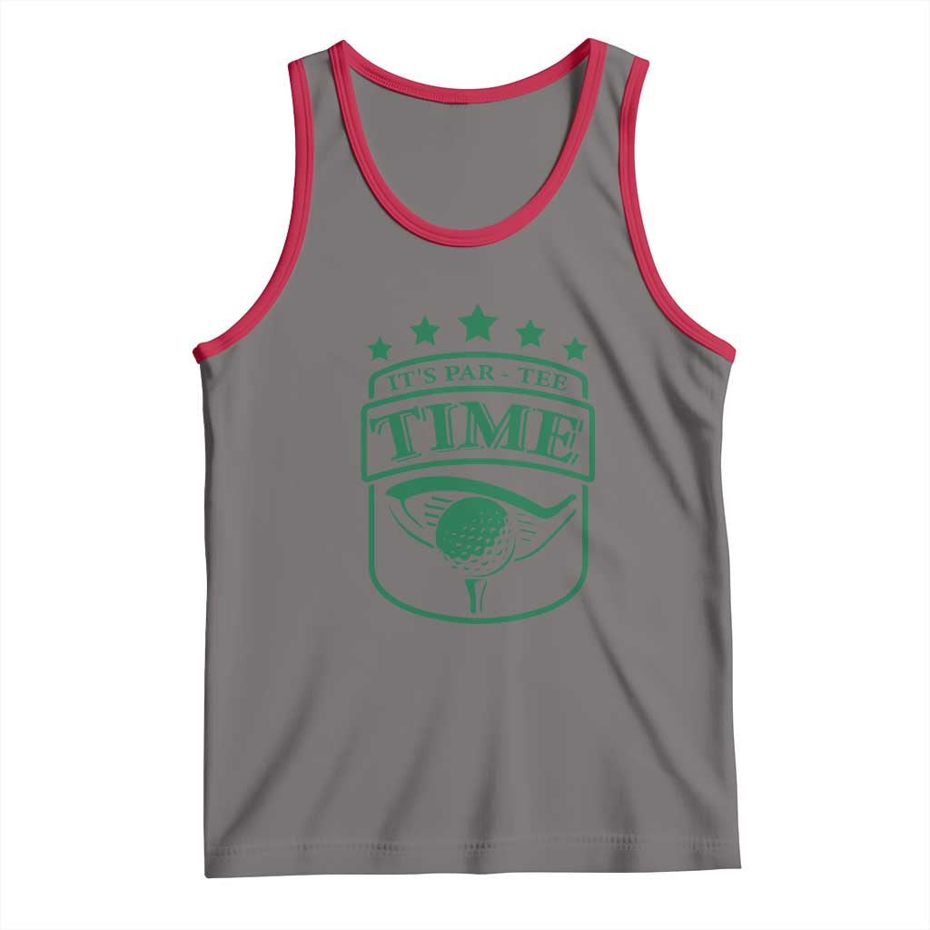Funny Golf Lover Tank Top Let's Par - Tee Golfing Pun - Wonder Print Shop