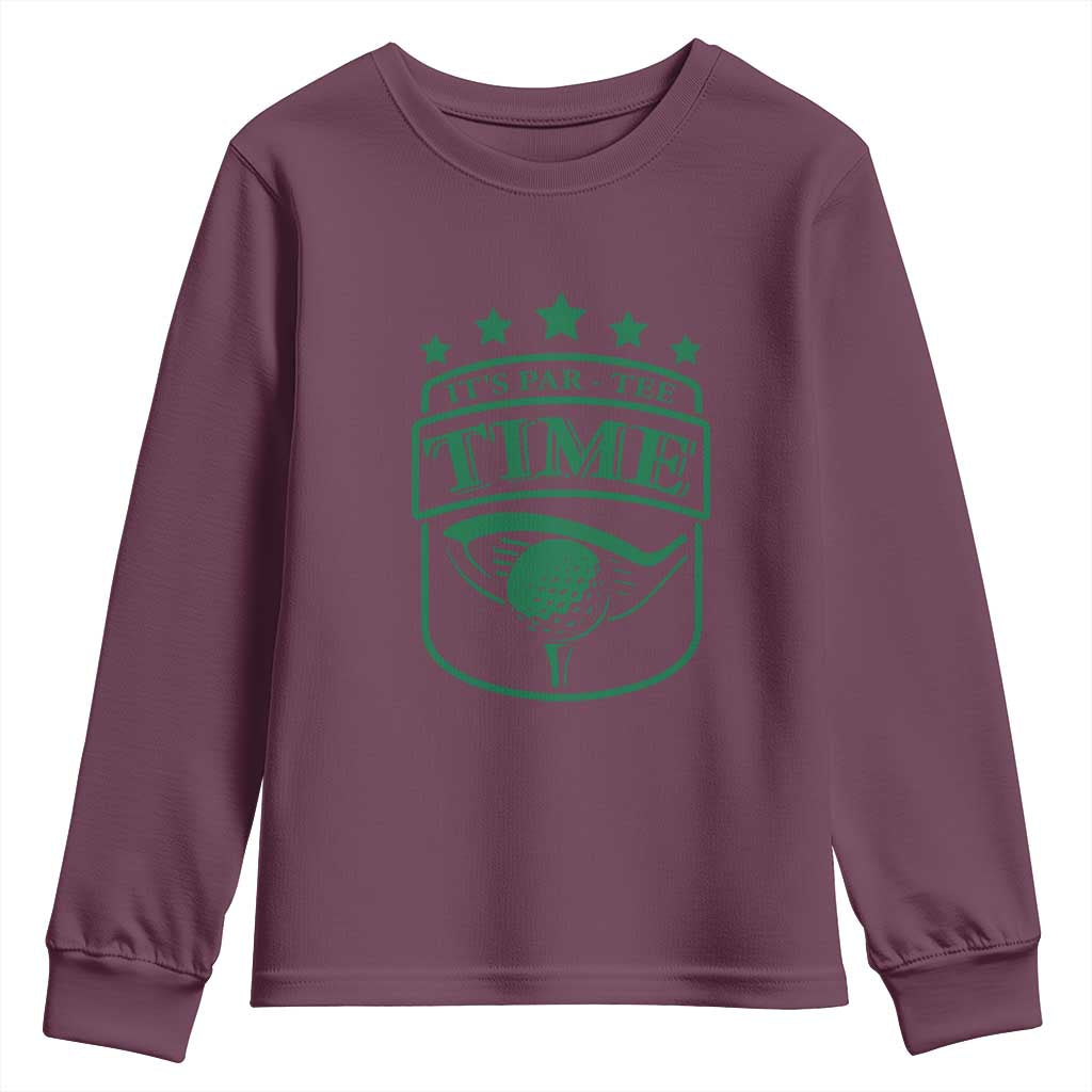 Funny Golf Lover Youth Sweatshirt Let's Par - Tee Golfing Pun - Wonder Print Shop