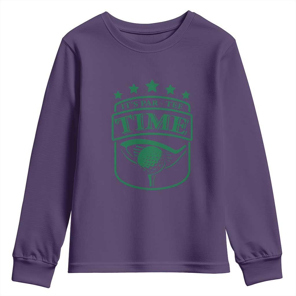 Funny Golf Lover Youth Sweatshirt Let's Par - Tee Golfing Pun - Wonder Print Shop