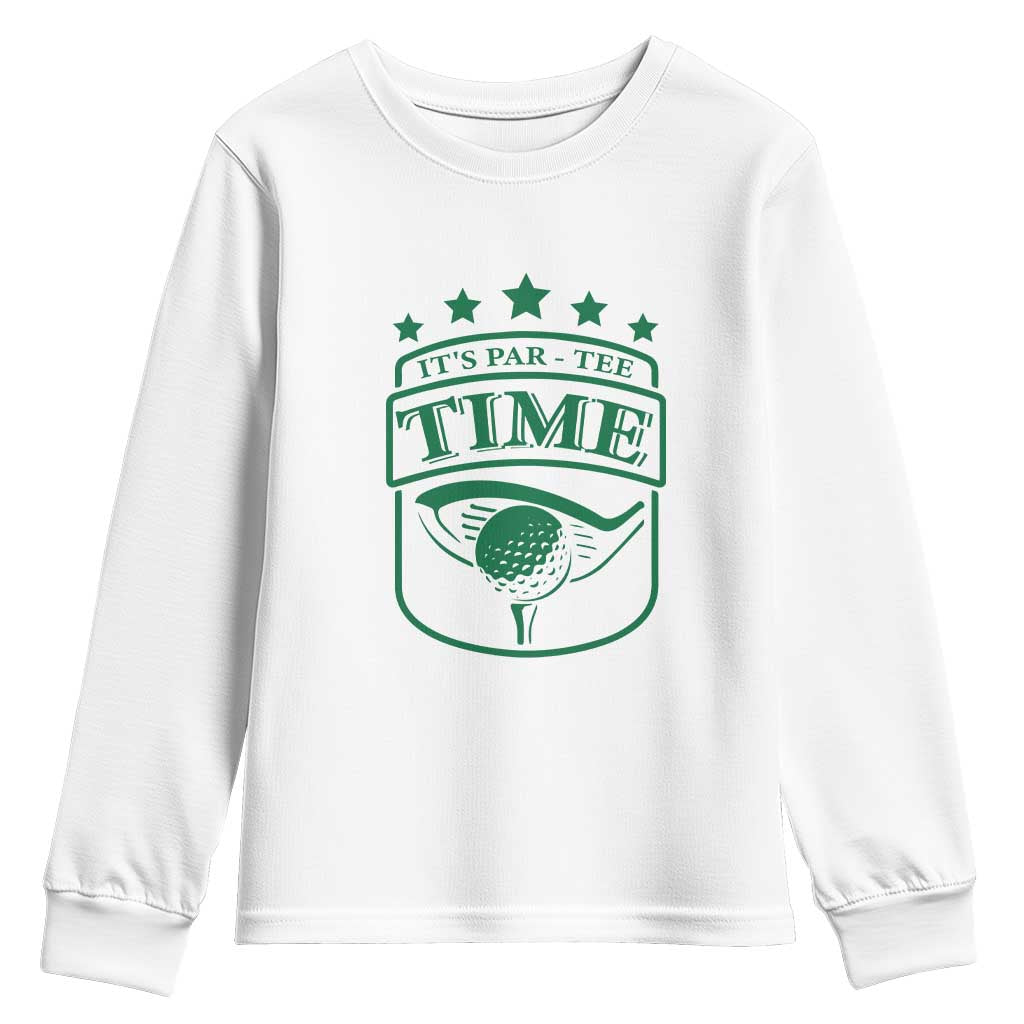 Funny Golf Lover Youth Sweatshirt Let's Par - Tee Golfing Pun - Wonder Print Shop