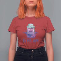 Alzheimer Is My Jam T Shirt For Women Awareness Support Funny Saying Quotes Grape Jar - Wonder Print Shop