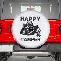 Camping Lover Spare Tire Cover Happy Camper Funny Bear Campfire Beer