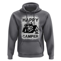 Camping Lover Hoodie Happy Camper Funny Bear Campfire Beer - Wonder Print Shop