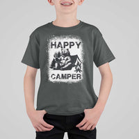 Camping Lover T Shirt For Kid Happy Camper Funny Bear Campfire Beer - Wonder Print Shop