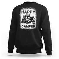 Camping Lover Sweatshirt Happy Camper Funny Bear Campfire Beer - Wonder Print Shop