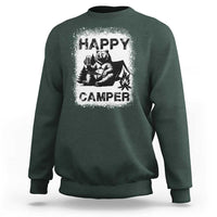 Camping Lover Sweatshirt Happy Camper Funny Bear Campfire Beer - Wonder Print Shop