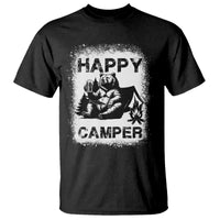 Camping Lover T Shirt Happy Camper Funny Bear Campfire Beer - Wonder Print Shop