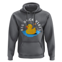 Rubber Ducky Hoodie Big Duck Vibes Cute Surfing Ocean Waves Summer Vacation - Wonder Print Shop