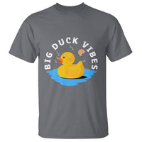 Rubber Ducky T Shirt Big Duck Vibes Cute Surfing Ocean Waves Summer Vacation - Wonder Print Shop