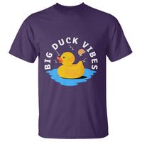 Rubber Ducky T Shirt Big Duck Vibes Cute Surfing Ocean Waves Summer Vacation - Wonder Print Shop