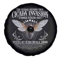 The Cicadas Reunion Tour 2025 Spare Tire Cover Cicada Invasion Brood XIV Vintage Concert Fest