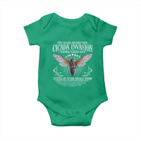 The Cicadas Reunion Tour 2025 Baby Onesie Cicada Invasion Brood XIV Vintage Concert Fest