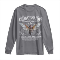 The Cicadas Reunion Tour 2025 Long Sleeve Shirt Cicada Invasion Brood XIV Vintage Concert Fest