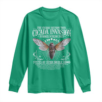 The Cicadas Reunion Tour 2025 Long Sleeve Shirt Cicada Invasion Brood XIV Vintage Concert Fest