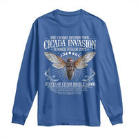 The Cicadas Reunion Tour 2025 Long Sleeve Shirt Cicada Invasion Brood XIV Vintage Concert Fest