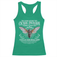 The Cicadas Reunion Tour 2025 Racerback Tank Top Cicada Invasion Brood XIV Vintage Concert Fest
