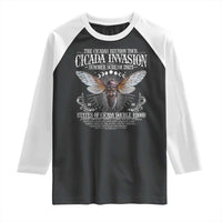 The Cicadas Reunion Tour 2025 Raglan Shirt Cicada Invasion Brood XIV Vintage Concert Fest