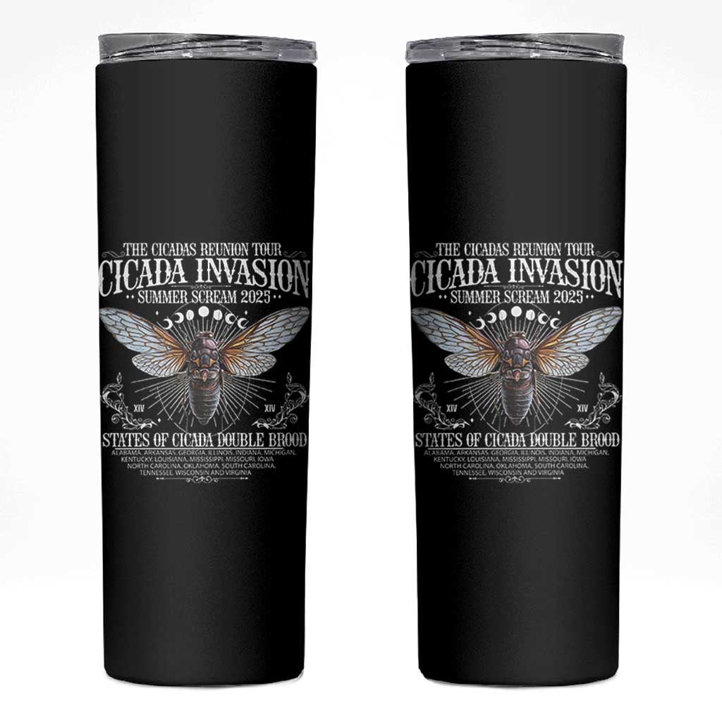 The Cicadas Reunion Tour 2025 Skinny Tumbler Cicada Invasion Brood XIV Vintage Concert Fest