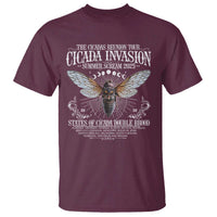 The Cicadas Reunion Tour 2025 T Shirt Cicada Invasion Brood XIV Vintage Concert Fest