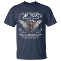 The Cicadas Reunion Tour 2025 T Shirt Cicada Invasion Brood XIV Vintage Concert Fest