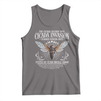 The Cicadas Reunion Tour 2025 Tank Top Cicada Invasion Brood XIV Vintage Concert Fest