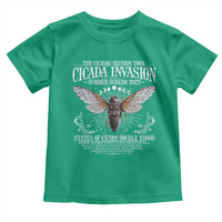 The Cicadas Reunion Tour 2025 Toddler T Shirt Cicada Invasion Brood XIV Vintage Concert Fest