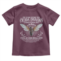 The Cicadas Reunion Tour 2025 Toddler T Shirt Cicada Invasion Brood XIV Vintage Concert Fest