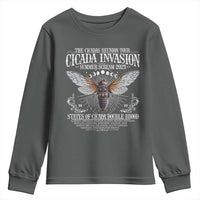 The Cicadas Reunion Tour 2025 Youth Sweatshirt Cicada Invasion Brood XIV Vintage Concert Fest
