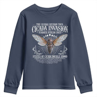 The Cicadas Reunion Tour 2025 Youth Sweatshirt Cicada Invasion Brood XIV Vintage Concert Fest