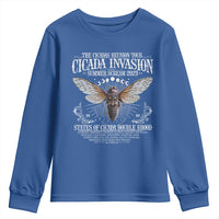 The Cicadas Reunion Tour 2025 Youth Sweatshirt Cicada Invasion Brood XIV Vintage Concert Fest