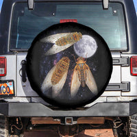 Funny 3 Cicadas Concert Fest Moon Cicada Reunion Spare Tire Cover