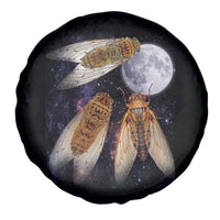 Funny 3 Cicadas Concert Fest Moon Cicada Reunion Spare Tire Cover
