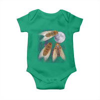 Funny 3 Cicadas Concert Fest Moon Cicada Reunion Baby Onesie