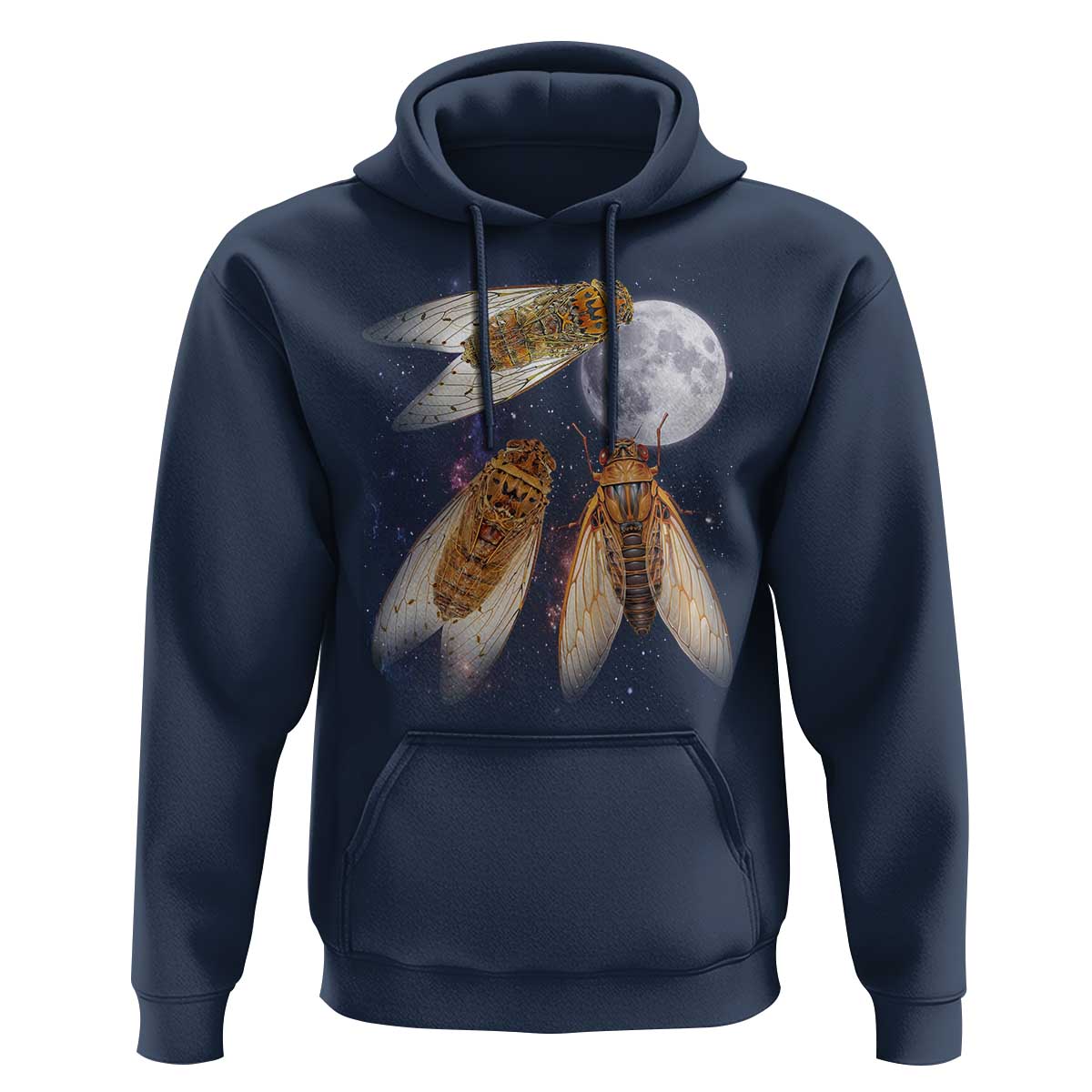 Funny 3 Cicadas Concert Fest Moon Cicada Reunion Hoodie
