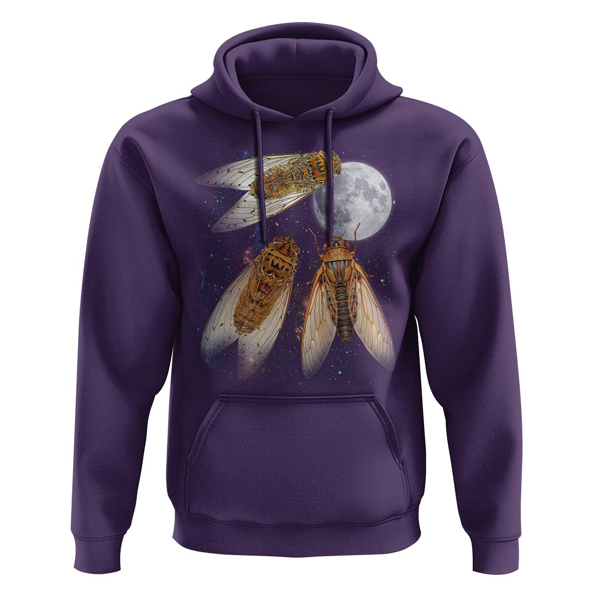 Funny 3 Cicadas Concert Fest Moon Cicada Reunion Hoodie