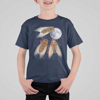 Funny 3 Cicadas Concert Fest Moon Cicada Reunion T Shirt For Kid